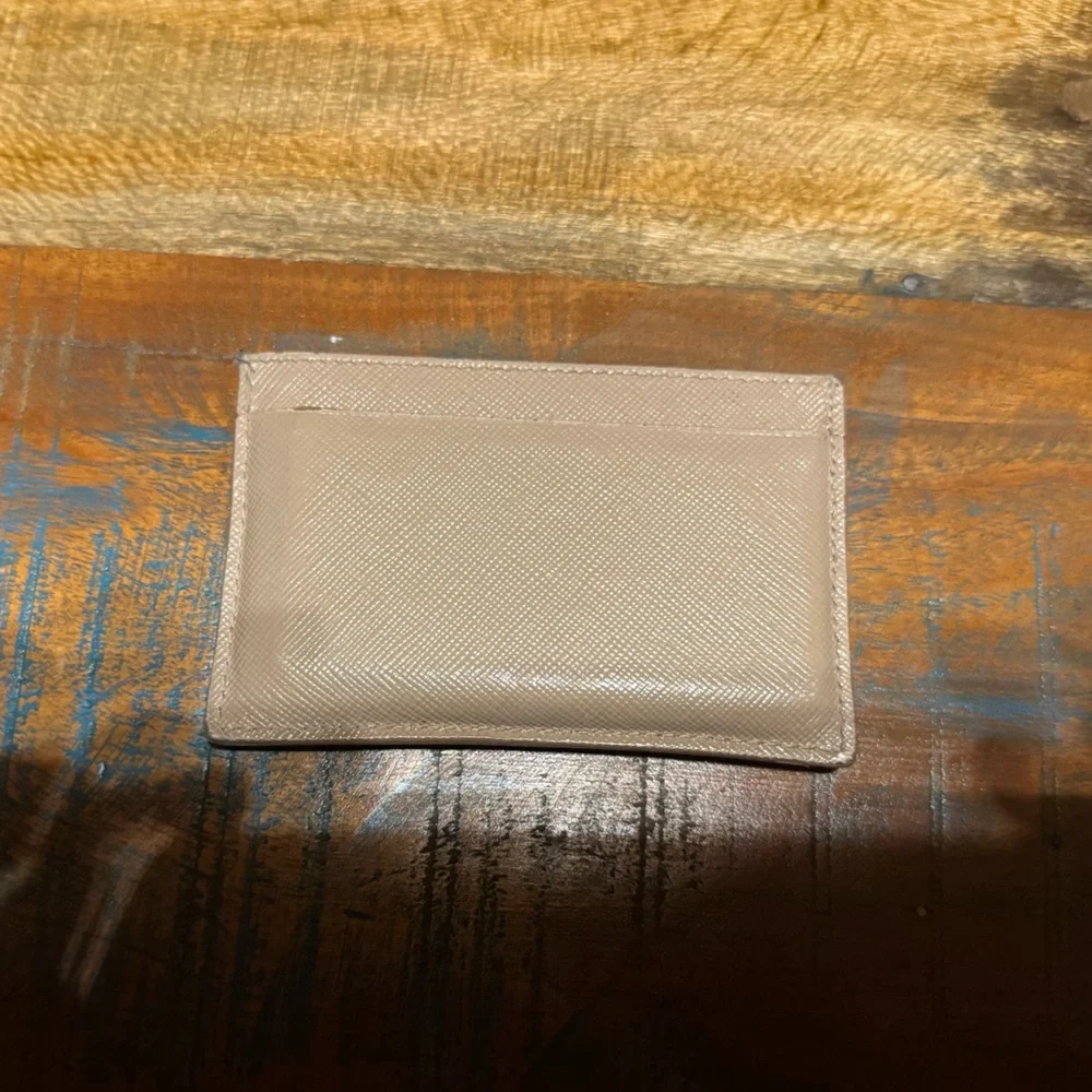 Prada Tan and Cream Card Holder - Picture 2 of 2